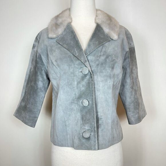 Toco Leather Fashions Vintage Fur Collar Coat - Picture 1 of 4
